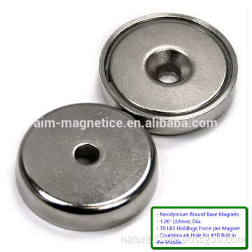 neodymium pot magnet shield 1.26 inch